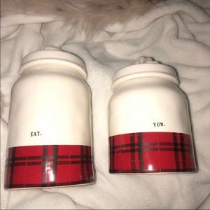 Rae Dunn Jar bundle of two